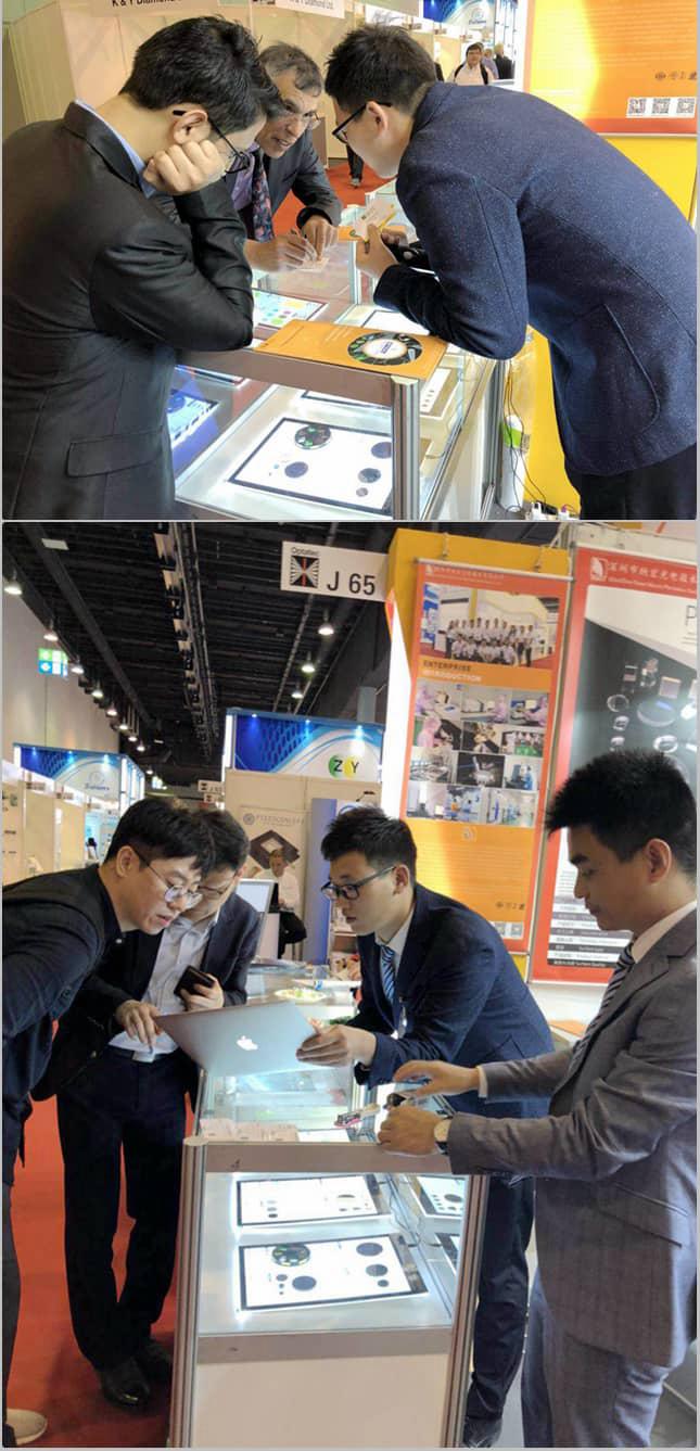 國外展會客戶了解濾光片產品